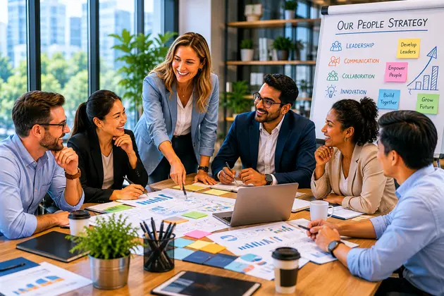 Leadership and people development professionals building high-performing teams through customized corporate training